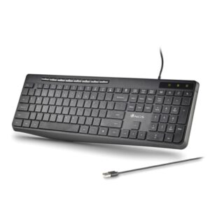 ngs spectra teclado usb ultra slim usb a silencioso indicadores led color negro