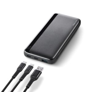 ngs quiz 10 powerbank 10000mah 22.5w pd 3.0 qc 3.0 2x usb c, 1x usb a color negro