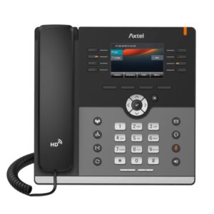 axtel ax 500w telefono fijo ip wifi y bluetooth hasta 12 cuentas sip gigabit poe color negro