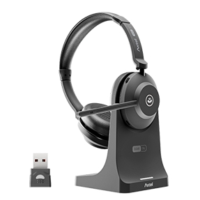 axtel one bt auriculares con mirofono inalambricos hasta 40 horas de autonomia cancelacion de ruido bluetooth incluye base de carga