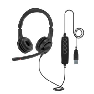 axtel voice uc28 auriculares con microfono usb conexion usb a cancelacion de ruido construccion robusta