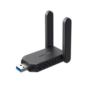 mercusys ma32h adaptador usb wifi doble banda ac1300 usb 3.0 hasta 867mbps 5ghz, hasta 400mbps 2.4ghz color negro