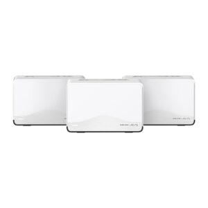 mercusys halo h27be pack de 3 sistema mesh wi fi 7 be3600 cobertura hasta 650m2 velocidad hasta 3600 mbps color blanco