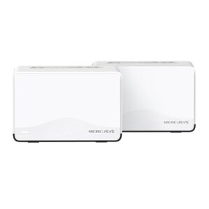 mercusys halo h27be pack de 2 sistema mesh wi fi 7 be3600 cobertura hasta 650m22 velocidad hasta 3600 mbps color blanco