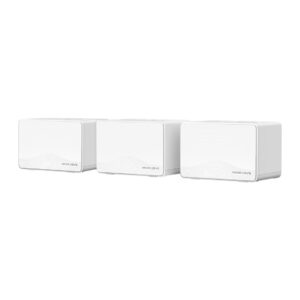mercusys halo h25be pack de 3 unidades sistema mesh wi fi 7 be3600 cobertura hasta 460m2 velocidad hasta 3600 mbps color blanco