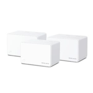 mercusys halo h80x pack de 3 unidades sistema wi fi 6 mesh ax3000 cobertura hasta 650m2 velocidad hasta 3000 mbps color blanco
