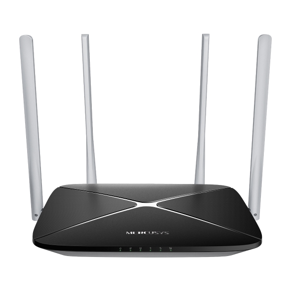 mercusys mb135 router 4g wi fi ac1200 doble banda velocidad hasta 150 mbps conexion hasta 64 dispositivos antenas externas de alta cobertura color blanco