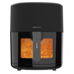 cecotec cecofry fantastik window 6500 freidora de aire 1700w capacidad 6.5l pantalla digital temperatura regulable hasta 200ºc multifuncion ventana de visualizacion color negro