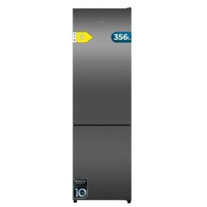 cecotec bolero coolmarket combi 356i dark d frigorifico combi luz led modo vacaciones acero inoxidable total nofrost frio envolvente cajon humedad regulable 59.5x200cm color gris oscuro