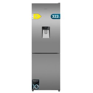 cecotec bolero coolmarket combi 322i wd inox d frigorifico combi capacidad 322l deposito de 322l luz led temperatura regulable acero inoxidable total nofrost 59.5x185.5cm color acero