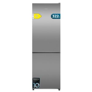 cecotec bolero coolmarket combi 322i inox d frigorifico combi capacidad 322l luz led temperatura regulable acero inoxidable total nofrost frio envolvente 59.5x185.5cm color acero