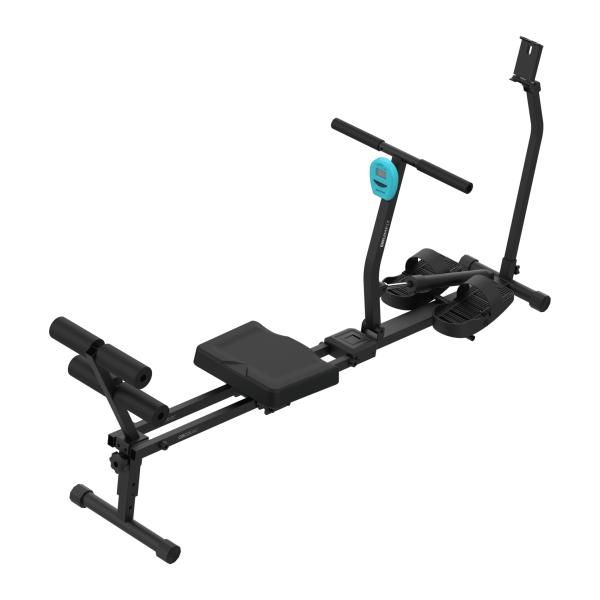 cecotec drumfit rower compactrow maquina de remo soporta hasta 110kg incluye accesorios plegable resistencia hidraulica de 12 niveles kit de montaje incluido color negro