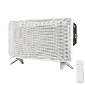cecotec readywarm 2000 graphene calefactor de grafeno 1800w temperatura regulable temporizador apagado automatico cobertura hasta 20m2 mando a distancia color blanco