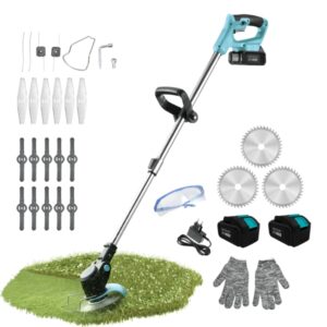 cecotec desbrozadora fastcut 4000 freemove desbrozadora inalambrica 4 en 1 650w bateria 21v 4ah incluye accesorios multifuncion cabezales incluidos cabezal orientable color azul