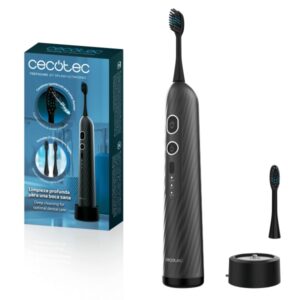 cecotec toothcare jet splash ultrasonic cepillo de dientes e irrigador tanque de 60ml presion 120psi 3 modos autonomia de 4 semanas ipx7 cabezales incluidos temporizador color gris oscuro