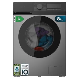 cecotec bolero dresscode 8450 inverter steel lavadora de carga frontal capacidad 8kg velocidad 1400rpm temperatura regulable display led motor inverter inicio programable color gris