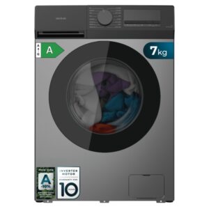 cecotec bolero dresscode 7450 inverter steel lavadora de carga frontal capacidad 7kg velocidad 1200rpm temperatura regulable display led motor inverter inicio programable color gris