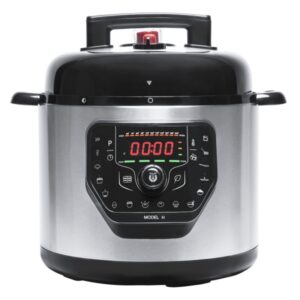 cecotec olla gm h olla a presion electrica de 6l programable cubeta antiadherente multifuncion incluye recetario accesorios incluidos modos preconfigurados color negro y plata