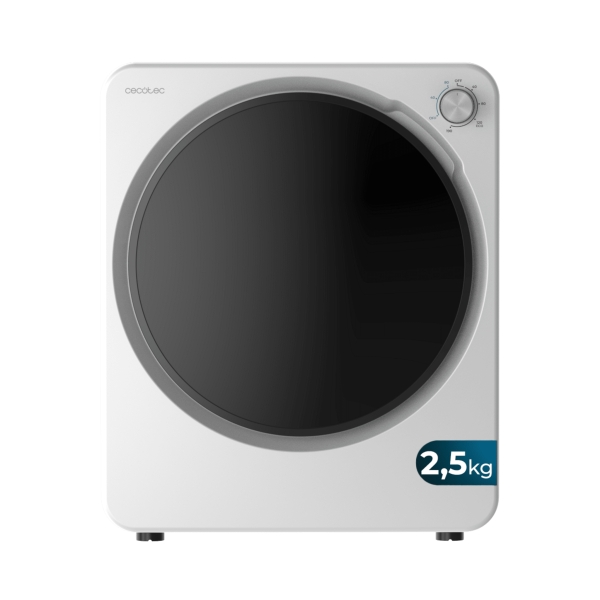 cecotec bolero dresscode dry 3150v mini secadora de evacuacion 2.5kg 950w 6 programas color blanco y negro
