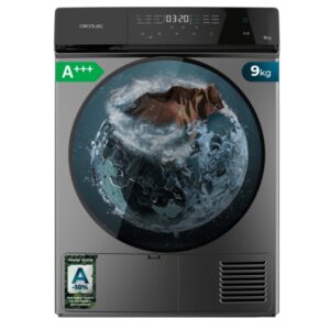 cecotec bolero dresscode dry 9400 inverter steel secadora con bomba de calor de 9kg 15 programas tambor de acero inoxidable motor inverter programable bloqueo de seguridad color negro y gris