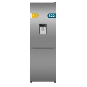 cecotec bolero coolmarket combi 322i wd inox e frigorifico combi deposito de 322l luz led total nofrost acero inoxidable frio envolvente dispensador de agua 59.5x185.5cm color acero