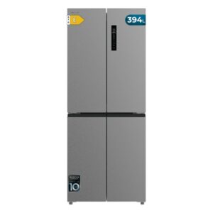 cecotec bolero coolmarket 4d 394 inox e frigorifico americano 4 puertas capacidad 394l luz led compresor inverter modo vacaciones silencioso frio envolvente clase e color gris
