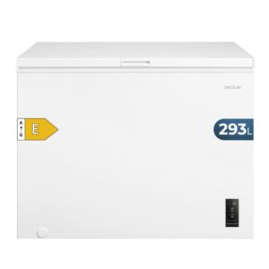 cecotec bolero coolmarket chest 293p white e congelador horizontal convertible capacidad 293l temperatura regulable cesta con asas alarma de puerta abierta color blanco