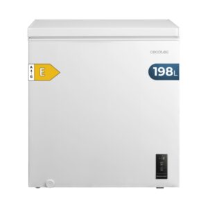 cecotec bolero coolmarket chest 198p white e congelador horizontal convertible capacidad 198l temperatura regulable cesta con asas alarma de puerta abierta color blanco