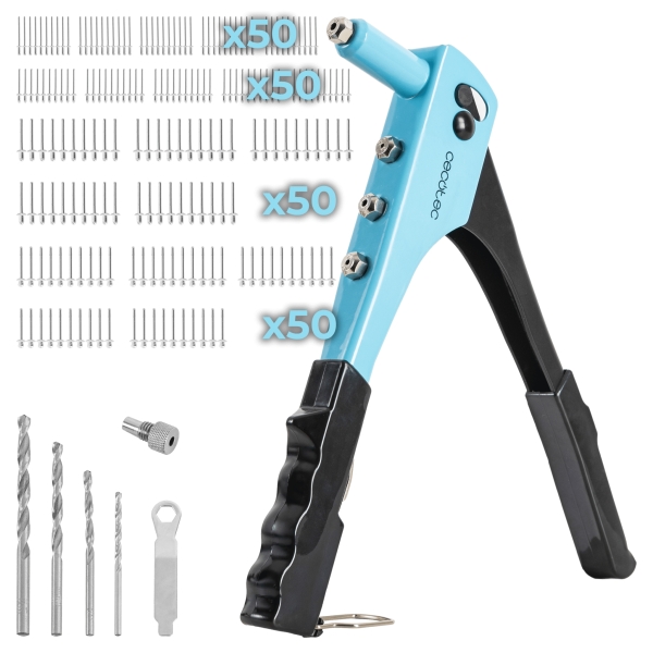 cecotec fixerforce remachadora manual incluye accesorios color negro y azul