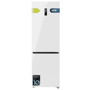 cecotec bolero coolmarket combi 456 white c frigorifico combi capacidad 456l compresor inverter congelacion ultrarapida silencioso frio envolvente clase c 201x59.5cm color blanco
