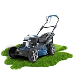 cecotec terrenator 4000.51 total z auto cortacesped de gasolina deposito 0.8l ancho de corte 51cm motor de 167cc tanque de aceite 0.5 l altura de corte ajustable color azul marino
