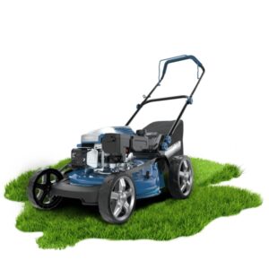 cecotec terrenator 3200.46 total z cortacesped de gasolina deposito 0.8l ancho de corte 46cm motor de 144cc tanque de aceite 0.5 l altura de corte ajustable color azul marino