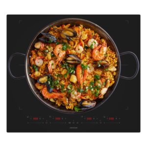 cecotec bolero squad i 4700 titaniczone cocina de induccion encastrable 7400w 4 zonas flexibles temporizador seguro infantil 9 niveles de potencia funcion booster color negro
