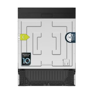 cecotec bolero aguazero 6620 full bi lavavajillas integrable de 60cm 15 servicios modo turbo 8 programas motor inverter inicio programable color negro
