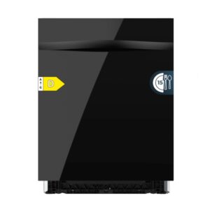 cecotec bolero aguazero 6320 full bi matt black glass lavavajillas integrable de 60cm 15 servicios modo turbo 8 programas inicio programable color negro