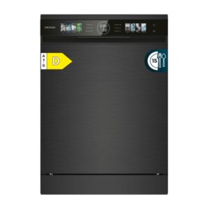 cecotec bolero aguazero 6320 dark lavavajillas de 60cm 15 servicios modo turbo pantalla xxl 8 programas inicio programable color gris oscuro