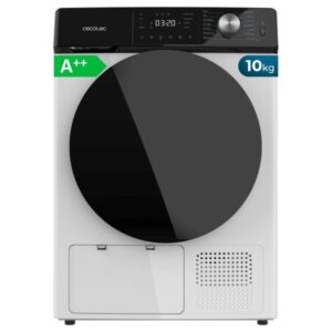 cecotec bolero dresscode dry 10350 secadora con bomba de calor de 10kg 14 programas tambor de acero inoxidable inicio programable bloqueo de seguridad color blanco y negro