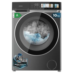 cecotec bolero dresscode 10970 direct drive steel lavadora de carga frontal capacidad 10kg velocidad 1400rpm puerta xxl 11 programas color gris oscuro