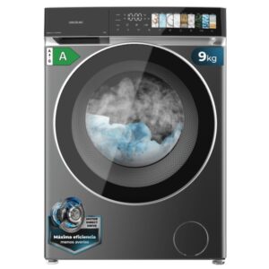 cecotec bolero dresscode 9970 direct drive steel lavadora de carga frontal capacidad 9kg velocidad 1400rpm puerta xxl 11 programas color gris oscuro