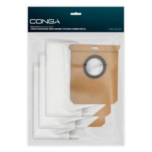 cecotec pack de 3 bolsas para conga rockstar 11500 odyssey station connected ia color blanco