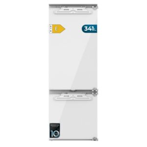 cecotec bolero coolmarket combi bi d flw 341 e frigorifico combi integrable capacidad 341l incluye accesorios compresor inverter total nofrost modo vacaciones 193.7x69cm color blanco