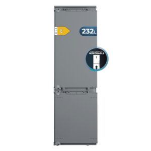 cecotec bolero coolmarket combi bi d mc 232 grey e frigorifico combi integrable 232l incluye accesorios modo vacaciones total nofrost cajon para carne y pesado clase e 177x54cm color gris