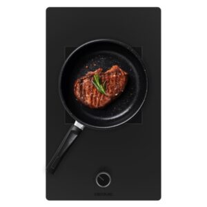 cecotec bolero squad g 1800s eternal nano glass cocina de gas encastrable 1 quemador incluye accesorios 5.6kw parrillas de hierro fundido inyector convertor a glp color negro