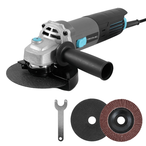 cecotec radialpower 780 filtra radial de 115mm 780w velocidad 12.000rpm mango de doble posicion filtros traseros rosca m14 color gris oscuro