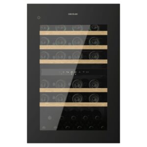 cecotec bolero grandsommelier duo 57000 touch black compressor vinoteca 57 botellas capacidad 143l silencioso 38db luz led pantalla led temperatura regulable acero inoxidable color negro