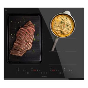 cecotec bolero squad i 4800 totalflex cocina de induccion encastrable 7400w 2 zonas temporizador control tactil 9 niveles de potencia funcion booster color negro