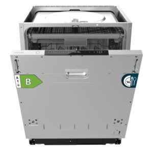 cecotec bolero aguazero 8001 full bi b lavavajillas integrable 14 cubiertos temperatura regulable 8 programas motor inverter bandeja para cubiertos color acero