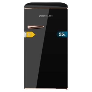 cecotec bolero coolmarket tt origin 95 black e mini frigorifico capacidad 95l estilo retro cajon para hielo tirador cromado 48.7x59.2x89.3cm color negro