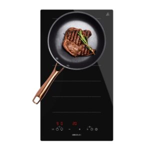 cecotec bolero squad i 2100 flex cocina de induccion encastrable 3500w temporizador detector de sartenes control tactil 9 niveles de potencia funcion booster color negro