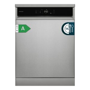 cecotec bolero aguazero 6800 inox a lavavajillas de 60cm 14 cubiertos capacidad 5.4l temperatura regulable 8 programas motor inverter inicio programable color acero